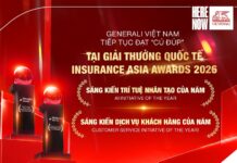 Generali nhận cú đúp giải thưởng về công nghệ và dịch vụ khách hàng tại Insurance Asia Awards 2026