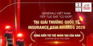 Generali nhận cú đúp giải thưởng về công nghệ và dịch vụ khách hàng tại Insurance Asia Awards 2026
