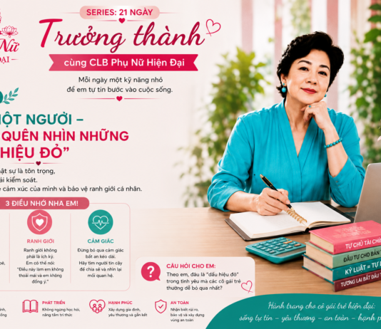 SERIES 21 NGÀY TRƯỞNG THÀNH CÙNG CLB PHỤ NỮ HIỆN ĐẠI – NGÀY 6: YÊU MỘT NGƯỜI – ĐỪNG QUÊN NHÌN NHỮNG “DẤU HIỆU ĐỎ”