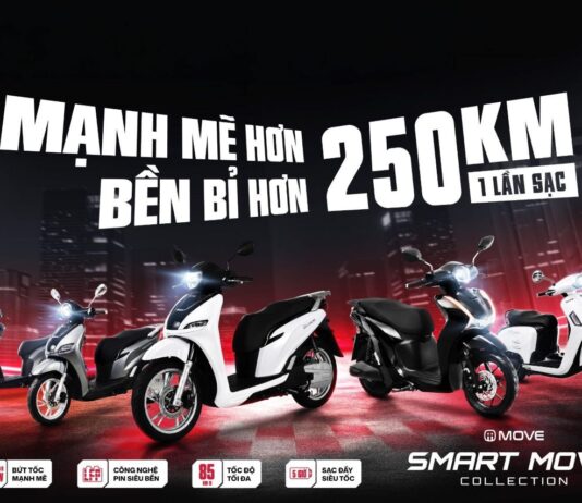 XE ĐIỆN MOVE RA MẮT ĐỒNG LOẠT 5 DÒNG XE MÁY ĐIỆN