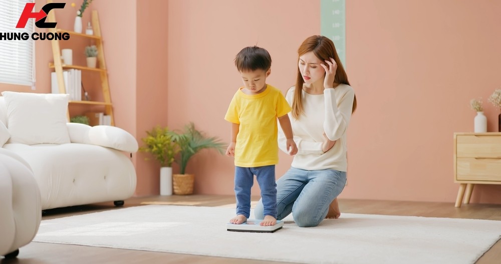 Bí quyết giúp trẻ bứt phá chiều cao cân nặng và đánh bại vòng lặp suy dinh dưỡng 1 Phu nu hien dai be suy dinh duong 01