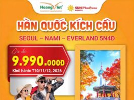 Hoàng Việt Travel tiếp tục đẩy mạnh kích cầu các tuyến tour du lịch Đông Bắc Á dịp cuối năm