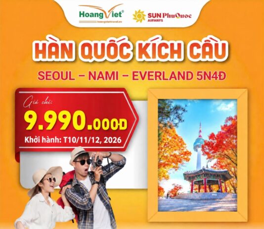 Hoàng Việt Travel tiếp tục đẩy mạnh kích cầu các tuyến tour du lịch Đông Bắc Á dịp cuối năm