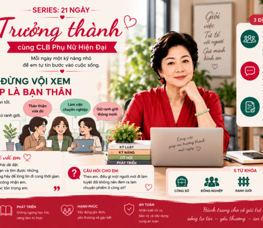 SERIES: 21 NGÀY TRƯỞNG THÀNH CÙNG CLB PHỤ NỮ HIỆN ĐẠI – NGÀY 10: ĐI LÀM RỒI – ĐỪNG VỘI XEM ĐỒNG NGHIỆP LÀ BẠN THÂN