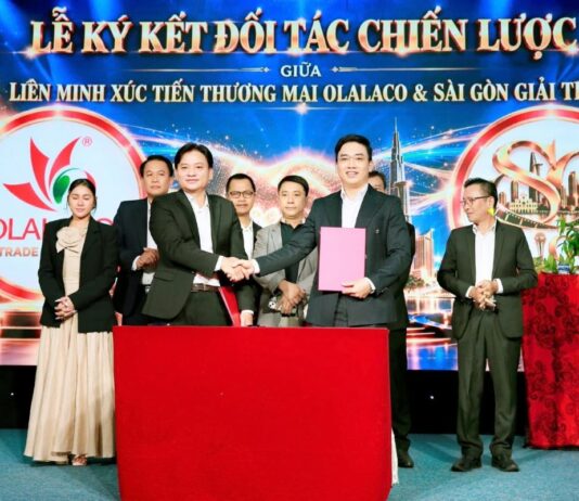 Công ty Sài Gòn Giải Trí và Liên minh Xúc tiến thương mại Olalaco ký kết hợp tác chiến lược